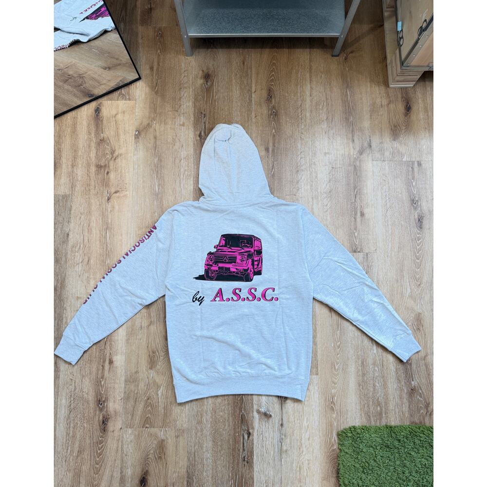 Anti Social Social Club Berlin G-Wagon Hoodie Gray Size S